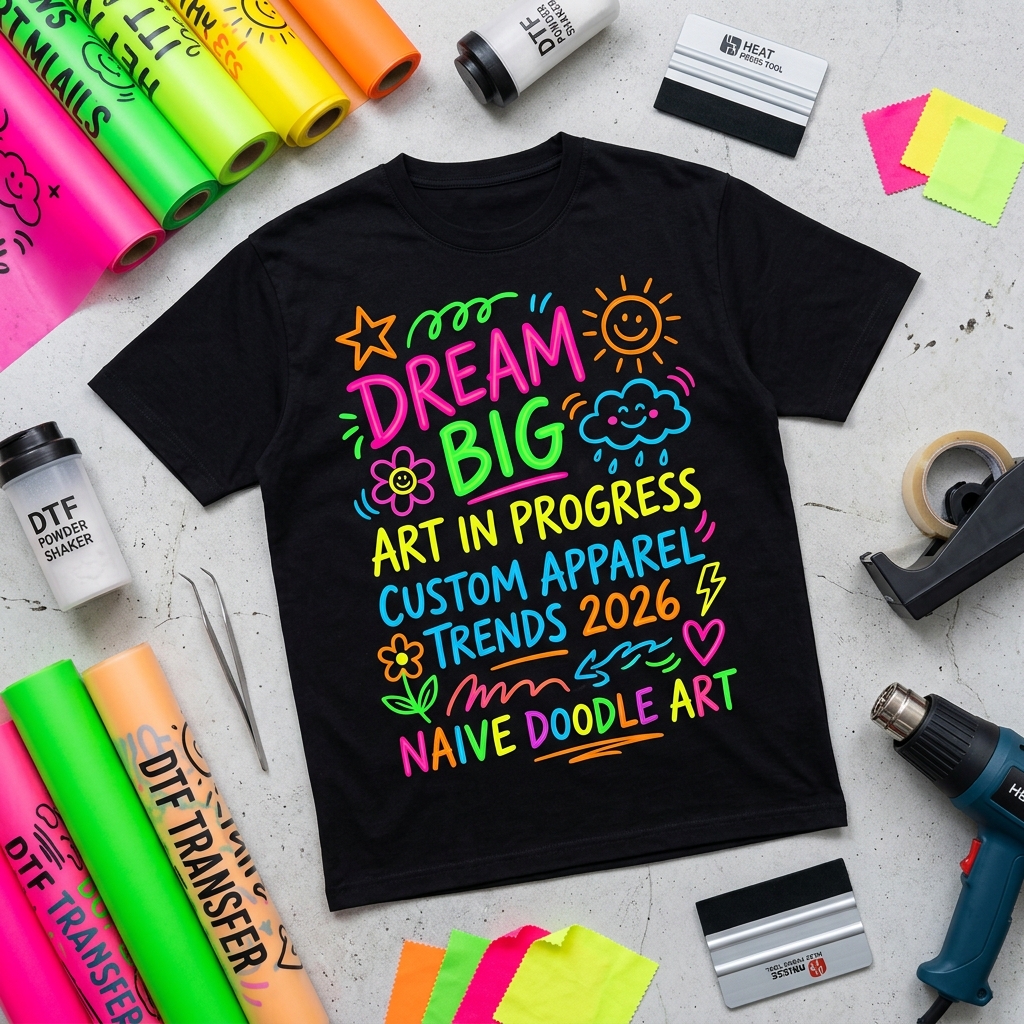 5 Custom T-Shirt & DTF Printing Trends Dominating 2026
