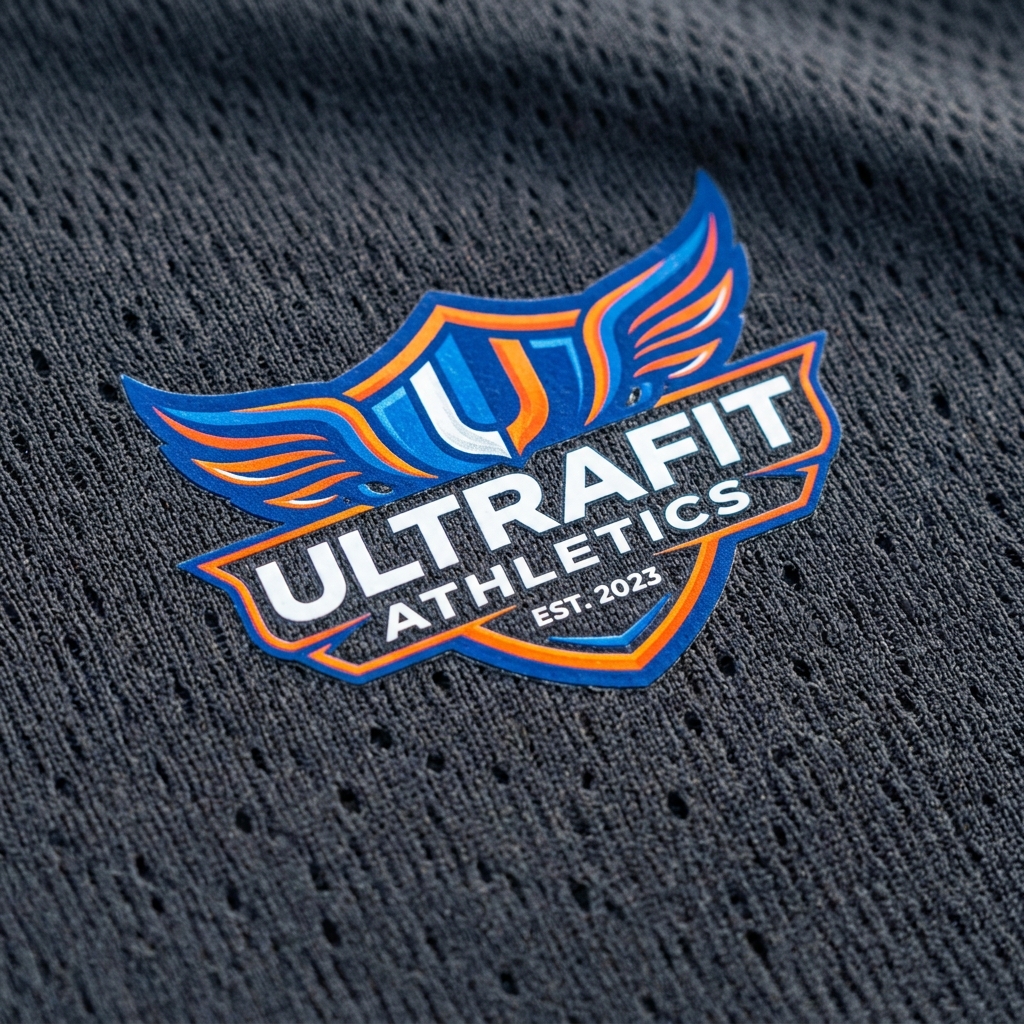 DTF printed directly on athletic mesh