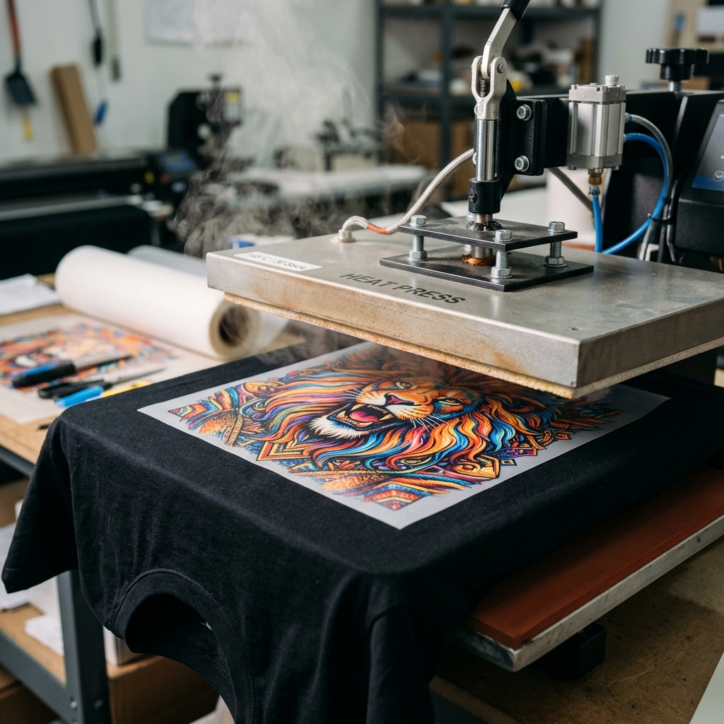 DTF Heat Press in Action